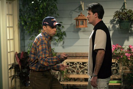 Jon Cryer, Charlie Sheen - Two and a Half Men - That Old Hose Bag Is My Mother - Photos