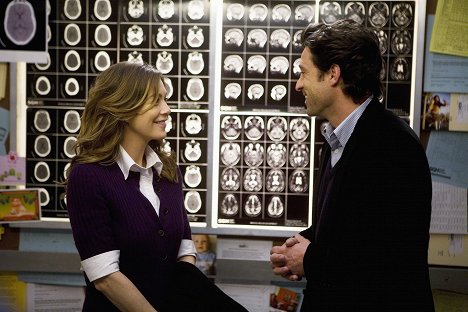 Ellen Pompeo, Patrick Dempsey - Grey's Anatomy - Elevator Love Letter - Photos