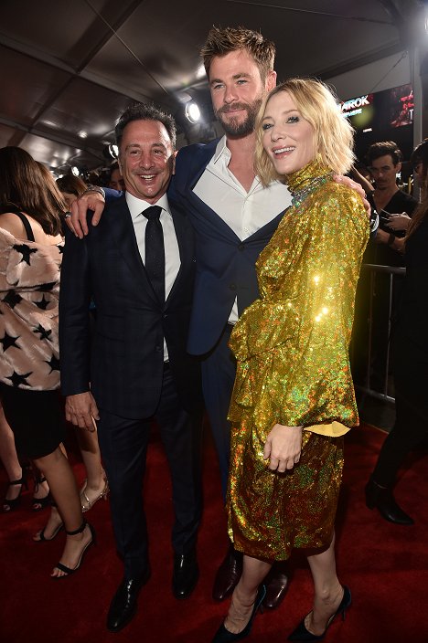 The World Premiere of Marvel Studios' "Thor: Ragnarok" at the El Capitan Theatre on October 10, 2017 in Hollywood, California - Louis D'Esposito, Chris Hemsworth, Cate Blanchett