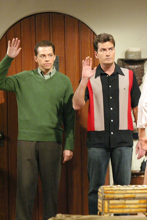 Jon Cryer, Charlie Sheen - Two and a Half Men - That Was Saliva, Alan - Photos