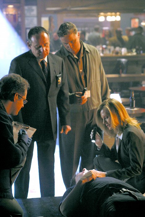 Paul Guilfoyle, William Petersen, Marg Helgenberger - CSI: Crime Scene Investigation - Last Laugh - Photos