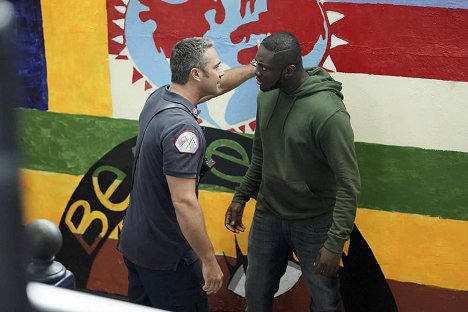 Taylor Kinney, Stefan Holdbrook - Chicago Fire - Ignite on Contact - Photos