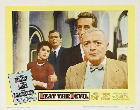 Gina Lollobrigida, Edward Underdown, Peter Lorre - Beat the Devil - Vitrinfotók