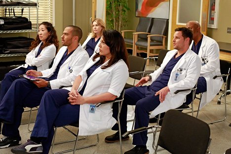 Sandra Oh, Jesse Williams, Ellen Pompeo, Sara Ramirez, Justin Chambers - Greyn anatomia - Totuus on raskas taakka - Kuvat elokuvasta