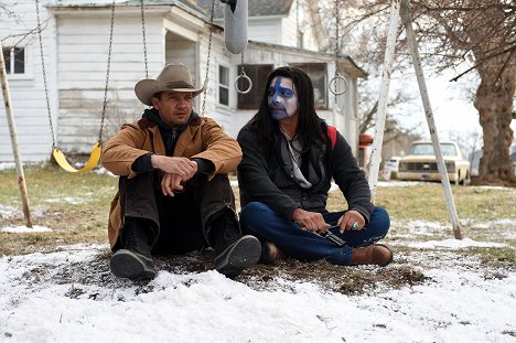 Jeremy Renner, Gil Birmingham - Wind River - Dreharbeiten