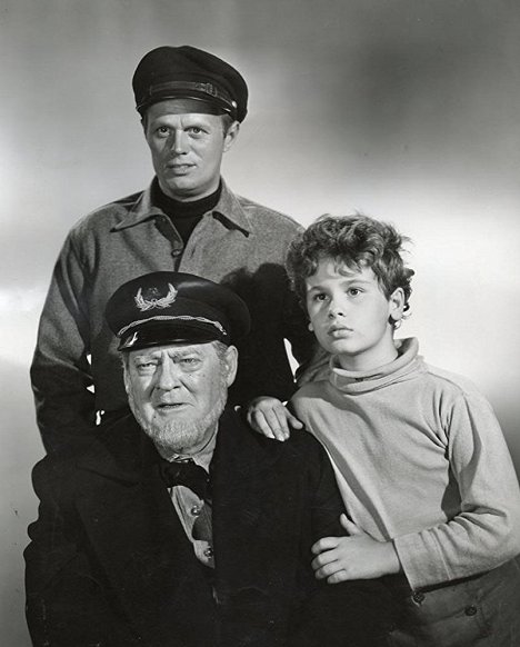 Richard Widmark, Lionel Barrymore, Dean Stockwell - Down to the Sea in Ships - Werbefoto