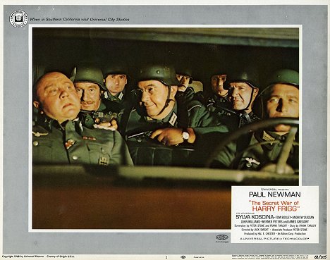 Werner Peters, Tom Bosley, Paul Newman - The Secret War of Harry Frigg - Vitrinfotók