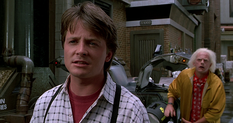 Michael J. Fox, Christopher Lloyd - Back to the Future Part II - Photos