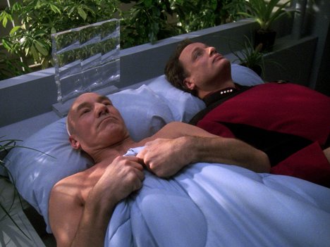 Patrick Stewart, John de Lancie - Star Trek: Nová generace - Tapisérie - Z filmu