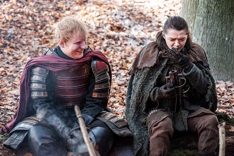 Ed Sheeran, Maisie Williams - Game of Thrones - Dragonstone - Van film
