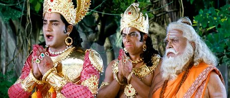 Meka Srikanth, Vindu Dara Singh, Akkineni Nageshwara Rao - Sri Rama Rajyam - Kuvat elokuvasta