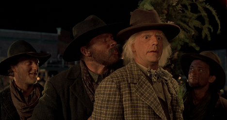 Tom Wilson, Christopher Lloyd, Sean Sullivan - Back to the Future Part III - Van film