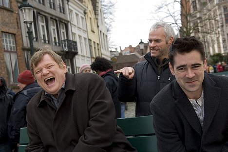 Brendan Gleeson, Martin McDonagh, Colin Farrell - In Bruges - Van de set