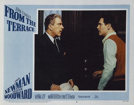 Leon Ames, Paul Newman - From the Terrace - Lobby Cards