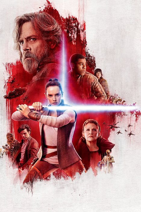 Oscar Isaac, Mark Hamill, Daisy Ridley, John Boyega, Carrie Fisher, Kelly Marie Tran - Star Wars: Episode VIII - Die letzten Jedi - Werbefoto