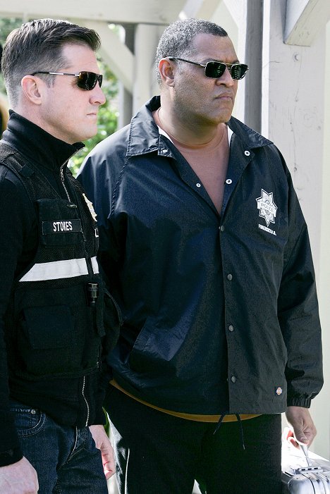 George Eads, Laurence Fishburne - CSI: Crime Scene Investigation - No Way Out - Photos