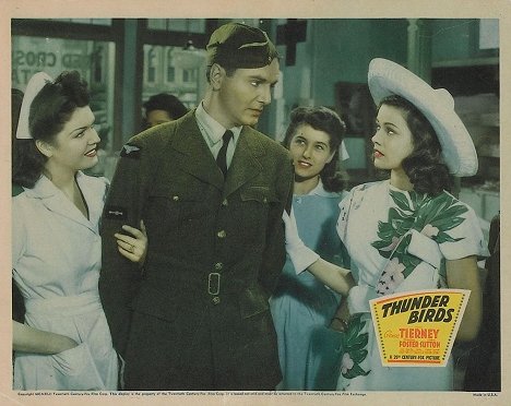 Claire James, John Sutton, Viola Moore, Gene Tierney - Thunder Birds: Soldiers of the Air - Fotocromos