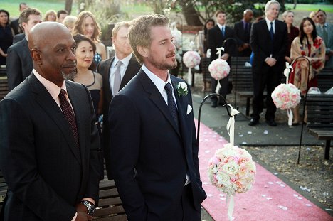 James Pickens Jr., Sandra Oh, Eric Dane - Grey's Anatomy - White Wedding - Photos