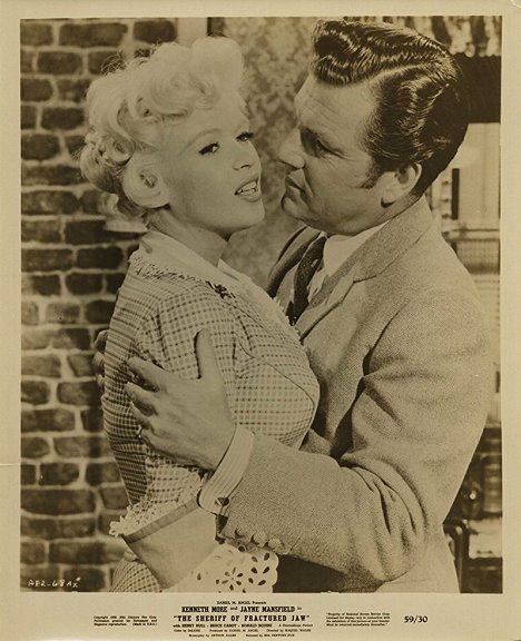 Jayne Mansfield, Kenneth More - The Sheriff of Fractured Jaw - Lobby Cards