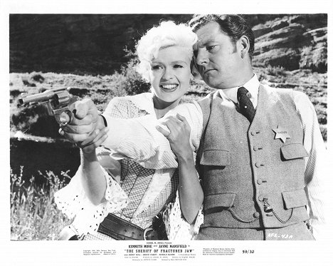 Jayne Mansfield, Kenneth More - The Sheriff of Fractured Jaw - Lobby Cards