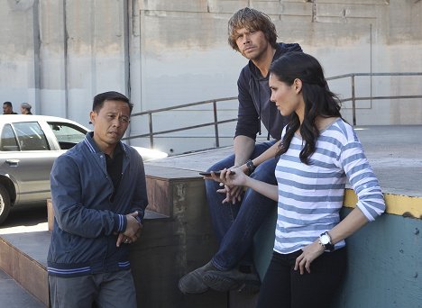 Ernie Reyes Jr., Eric Christian Olsen, Daniela Ruah - NCIS: Los Angeles - Expiration Date - Van film