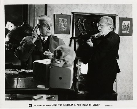 Erich von Stroheim, Edward Van Sloan - Le Masque de Diijon - Cartes de lobby