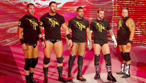 Joe Hennig, David Otunga, CM Punk, Windham Rotunda - WWE Royal Rumble - Photos