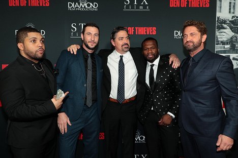 Los Angeles Premiere of DEN OF THIEVES at Regal Cinemas LA LIVE on Wednesday, January 17, 2018 - O'Shea Jackson Jr., Pablo Schreiber, Christian Gudegast, 50 Cent, Gerard Butler - Den of Thieves - Events