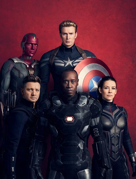 Paul Bettany, Jeremy Renner, Chris Evans, Don Cheadle, Evangeline Lilly - Vingadores: Guerra do Infinito - Promo