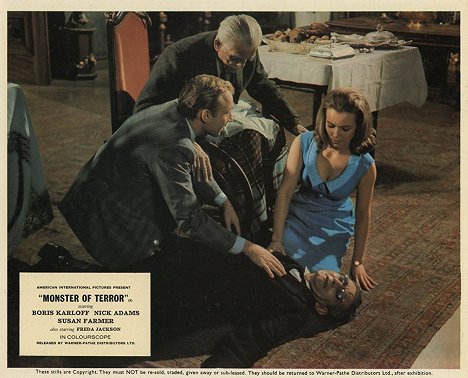 Nick Adams, Boris Karloff, Suzan Farmer - El monstruo del terror - Fotocromos