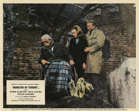 Boris Karloff, Suzan Farmer, Nick Adams - Monster of Terror - Lobby Cards