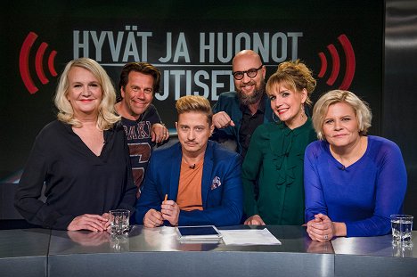 Mikko Kuustonen, Kari Ketonen, Miitta Sorvali, Juha Vuorinen, Niina Lahtinen, Paula Noronen - Hyvät ja huonot uutiset - Werbefoto