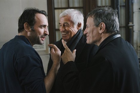 Jean Dujardin, Jean-Paul Belmondo, Francis Huster - Un homme et son chien - De filmagens