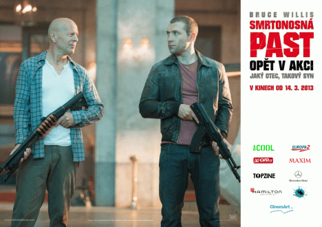 Bruce Willis, Jai Courtney - A Good Day to Die Hard - Lobbykaarten