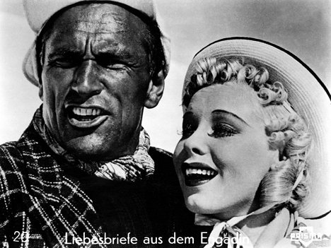 Luis Trenker, Charlott Daudert - Liebesbriefe aus dem Engadin - Lobby Cards