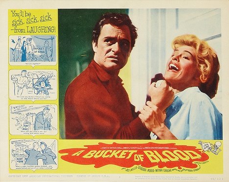 Dick Miller, Judy Bamber - A Bucket of Blood - Lobbykaarten