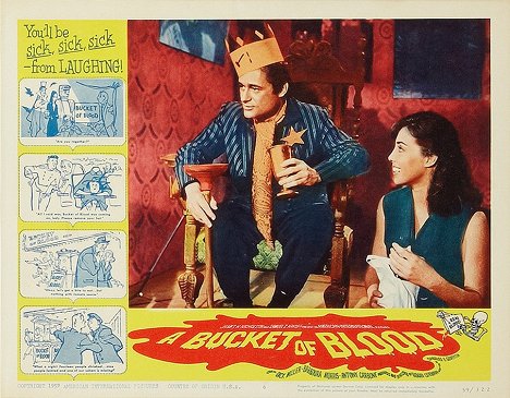 Dick Miller, Barboura Morris - A Bucket of Blood - Lobbykaarten