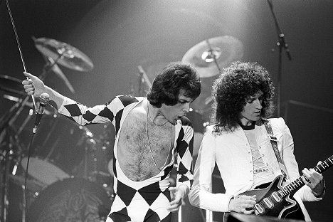 Freddie Mercury, Brian May - Queen - Rock the World - Filmfotos