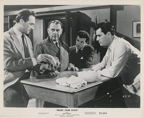 William Franklyn, Brian Donlevy, Bryan Forbes, Phillip Baird - Quatermass 2 - Lobby karty