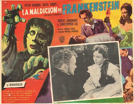 Robert Urquhart, Hazel Court - The Curse of Frankenstein - Lobby Cards