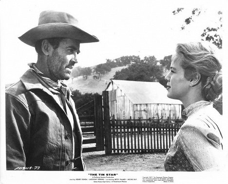 Henry Fonda, Betsy Palmer - Du Sang dans le désert - Cartes de lobby