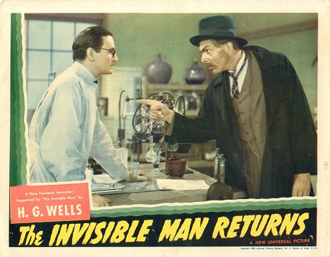 John Sutton, Alan Napier - The Invisible Man Returns - Lobbykarten