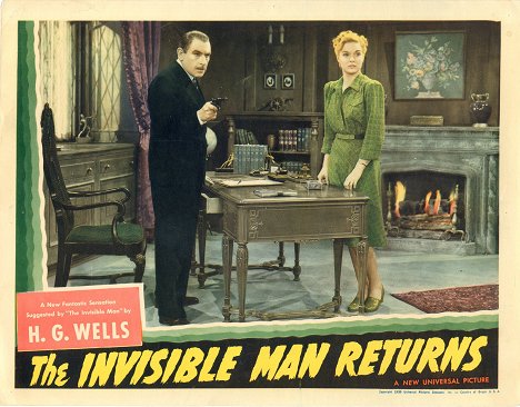 Cedric Hardwicke, Nan Grey - De onzichtbare man keert terug - Lobbykaarten