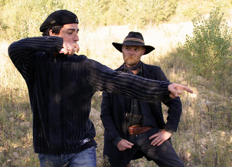 Pierre Romanello, Fredéric Ferrer - Les Colts de l'or noir - Tournage