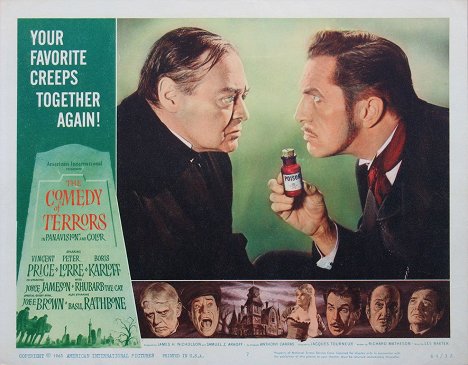 Peter Lorre, Vincent Price - The Comedy of Terrors - Lobbykaarten