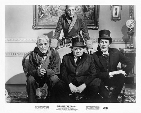 Boris Karloff, Basil Rathbone, Peter Lorre, Vincent Price - The Comedy of Terrors - Lobbykaarten