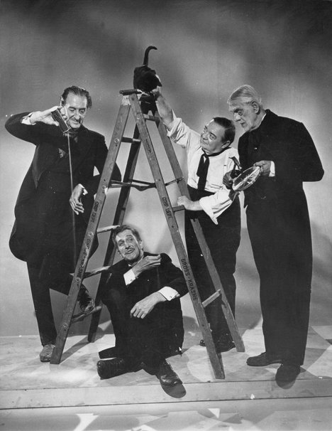 Basil Rathbone, Vincent Price, Peter Lorre, Boris Karloff - Le Croque-mort s'en mêle - Promo