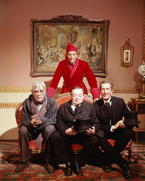 Boris Karloff, Basil Rathbone, Peter Lorre, Vincent Price - Ruhe sanft GmbH - Werbefoto