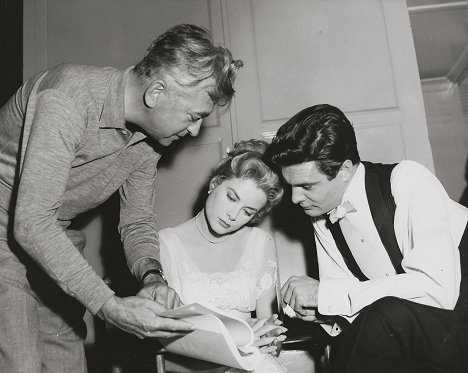 Charles Vidor, Grace Kelly, Louis Jourdan - A hattyú - Forgatási fotók