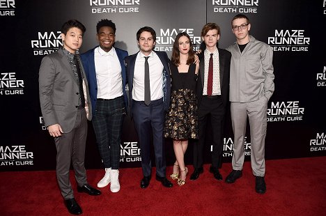 Ki-hong Lee, Dexter Darden, Dylan O'Brien, Kaya Scodelario, Thomas Brodie-Sangster, Will Poulter - Maze Runner: The Death Cure - Events